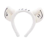 Morain Soft Headband With Tiger Ears Plush Animal Hair Hoop For Washing Face Cosplay Cartoon Theme Party Costume Furry Headband For Washing Face