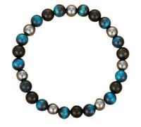 Morain Stretchable Obsidians Tigers Eye Handcrafted Adjustable Beaded Wristband Unisex Unisex Adjustable Gemstones Jewelry