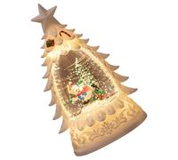 Morain Winter Snow Globes Nightlights With Glowing Christmas Tree Decoration For Bedroom Or Living Room Holiday Snow Globes With Christmas Tree