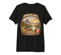 Moraine Lake Canada Mountain Hiking Canadian Premium T-Shirt