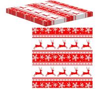 MORAINJAY 100Pcs Merry Christmas Greaseproof Paper Sheets,Wax Paper Sheets for Food Chips,Wrapping Paper Sheets Waterproof Basket Liners Oil-Proof Baking Paper for Burger Sandwich Food(30x30cm)