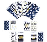 MORAINJAY 16 Pack Nautical Mini Notebook, Small Pocket Spiral Notepad, Gifts Notebook, 8 Designs, Party Bag Fillers, Classroom Rewards, Party Favour, 10 x 6 cm