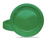 MORAINJAY 16Pcs Party Plates,Green Paper Plate,9inch Birthday Plate for Adults Kids,Solid Color Table Decorations for Birthday,Wedding,Picnic,Baby Shower,Green Party Supplies for 16 Guests