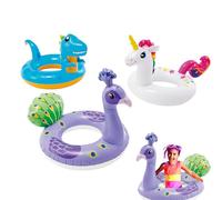 MORAINJAY 1Pcs Swimming Ring for Kids 3-6,58CM/22.8″ Unicorn/Dinosaur/Peacock Inflatable Pool Float for Swimming Pool,Summer Water Toys for Swimming Pool,Durable Rubber Ring for Beach Pool Water Party