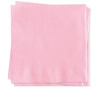 MORAINJAY 20 Pcs Party Napkins, Pink Serviettes for Celebrations, 6.5inch Solid Color Decors for Birthdays, Weddings, Picnics, Supplies for 16 Guests