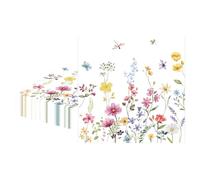MORAINJAY 20Pcs Floral Paper Napkins,Spring Summer Colorful Flowers Napkins,6.5inch Party Luncheon Napkins,Cocktail Serviettes Table Decorations for Birthday,Spring Theme Party Supplies