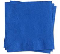 MORAINJAY 20Pcs Napkins, Blue Birthday Serviettes, 6.5inch Solid Color Table Decors for Wedding, Picnic, Blue Party Supplies for 16 Guests