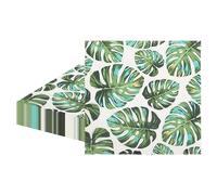 MORAINJAY 20Pcs Palm Leaf Napkins,Summer Tropical Paper Napkins for Jungle Party,6.5inch Party Luncheon Napkins,Cocktail Serviettes Table Decorations for Birthday,Hawaiian Theme Party Supplies