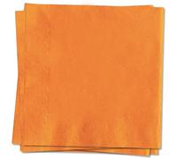MORAINJAY 20Pcs Party Napkins, Orange Napkin for Occasions, 6.5inch Serviettes, Solid Color Table Decors for Birthday, Wedding, Picnic, Supplies for 16 Guests