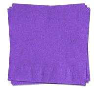 MORAINJAY 20pcs Purple Birthday Serviettes, Solid Color Table Decors for 6.5" terdiri, Wedding, Picnic