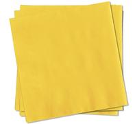 MORAINJAY 20pcs Yellow Napkins - 6.5" Birthday & Wedding Party Supplies for 16 Guests