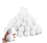 MORAINJAY 30 White Artificial Snowballs 7cm for Festive Christmas Displays | Fluffy Seasonal Decor for Trees Mantels Table Arrangements Shop Windows Gift Baskets and Winter Wonderland Scenes