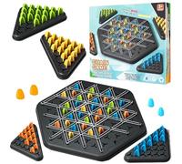 MORAINJAY Chain Triangle Chess Game Fun Interactive Peg Board Game, Brain Teaser Strategy Toy for Kids Family, Perfect for Christmas or Birthday Gifts, Boys Party Game