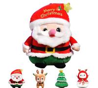 MORAINJAY Christmas Plush, 9in Santa Claus Plush Pillow for Kids, Cute Father Xmas Stuffed Doll, Soft Toy Stuffed Animal Toys Gift for Girls Boys, Winter Holiday Decor, Christmas Stocking Fillers