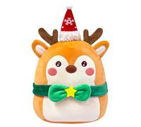 MORAINJAY Christmas Plush Elk Soft Toys for Kids,20cm Christmas Plush Pillow Elk Stuffed Animal Squishy Soft Toys for Kids Girls Boys,Cute Christmas Teddies Plushies Dolls for Home Sofa Decor