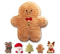 MORAINJAY Christmas Plush Toy,8in/20cm Xmas Gingerbread Man Plush Pillow Toy for Kids,Cute Stuffed Doll,Soft Stuffed Animal Gift for Girls Boys,Winter Holiday Decor,Christmas Stocking Fillers