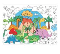 MORAINJAY Giant Dinosaur Coloring Poster for Children, 76x183cm Dinosaur Craft Tablecloth, Kids Coloring Paper Poster