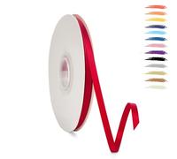 MORAINJAY Red Ribbon 6mm Satin Ribbons Roll Fabric Thick for Gift Wrapping : 23M,Perfect for Balloons,Wedding,Flower Bouquets,Cake,Halloween Christmas Holiday Gifts Party Decorations
