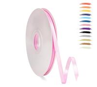 MORAINJAY Rose Red Ribbon 6mm Satin Ribbons Roll Fabric Thick for Gift Wrapping : 23M,Perfect for Balloons,Wedding,Flower Bouquets,Cake,Halloween Christmas Holiday Gifts Party Decorations