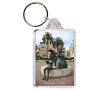 Moraira - Spain - Costa Blanca - Double Sided Large Keyring Name Tag Key Ring Chain Fob Novelty Gift/Present