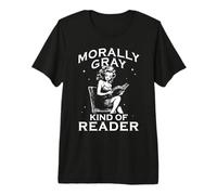 Morally Gray Kind of Reader Pinup Girl Bookworm Premium T-Shirt