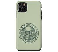 Morally Grey is My Favorite Color Floral Skull Dark Romance Case for iPhone 11 Pro Max