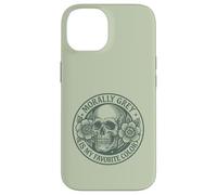 Morally Grey is My Favorite Color Floral Skull Dark Romance Case for iPhone 14
