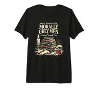 Morally Grey Men Smut Reader Spicy Book Lover Premium T-Shirt