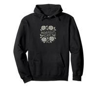 Morally Grey Thorny Roses Pullover Hoodie