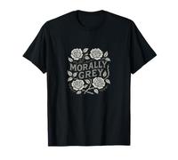 Morally Grey Thorny Roses T-Shirt