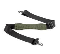 Morally Toxic 3 Legged Thing Premium Shoulder Strap with Detachable Comfort Pad - Woven Nylon Webbing, Air Mesh Padding, Silicone Grips, Adjustable Length for Camera Bags, Messenger Bags (Emerald)