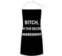 MorallyRetarded - Professionally Printed Funny As Fu*k Adults Only Apron - Adjustable Strap - Superior Linen - One Size Fits Most (Even Fat Fu*kers) (Bitch, I'm The Secret Ing)