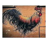 Moran Graffiti Huhn Hahn Wall Street Wall Art Print