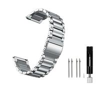 MORAN Stainless Steel Watch Band Quick Release Replacement Metal Strap 18mm 20mm 22mm Men Women, Silver+Folding Clasp