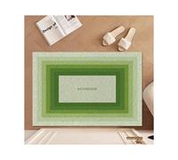 (Morandi Green, 50X80cm 19.7X31.5in ) Silk circle floor mat household entrance door rubbing soil mat door leave-in pad dust-proof mud scraping pad pvc entrance pad