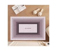 (Morandi purple, 100X120cm39.3X47.2in) Silk circle floor mat household entrance door rubbing soil mat door leave-in pad dust-proof mud scraping pad pvc entrance pad