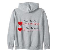 Morando en Cristo, Dependiente de Cristo, Siervo Fiel Zip Hoodie