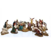 Moranduzzo 14-Piece Nativity Set - 3.5 Inch Scale 1:22 - STANDARD 9 - Unbreakable Figures, Hand-Painted, Official Product, Made in Italy, Sculptor M. Landi