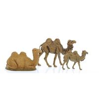 Moranduzzo 3 Assorted Camels for Nativity Scene of 2.50 Inch Scale 1:32 - Unbreakable Nativity Figures - Hand-finished Painting, Official Product, Made in Italy, Sculptor M. Landi