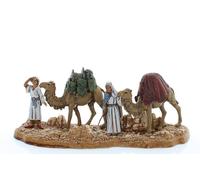 Moranduzzo Camel Drivers Suitable for 2.36 inch Crib Scale 1:32 - MINI 2.36" - Indestructible Figurines, 18th Century Style, Hand-Finished, Sculptor M. Landi, Made in Italy