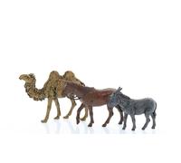 Moranduzzo Camel, Horse, and Donkey for Nativity Scene of 2.50 Inch Scale 1:32 - Unbreakable Nativity Figures - Hand-finished Painting, Official Product, Made in Italy, Sculptor M. Landi