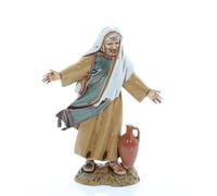 Moranduzzo Man with Jug for Nativity Scene of 4 Inch Scale 1:20 - Unbreakable Nativity Figures - Arabic Style, Hand-finished Painting, Official Product, Made in Italy, Sculptor M. Landi