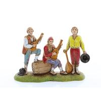 Moranduzzo Musicians for 2.36 inch Nativity Set Scale 1:32 - MINI 6 - Unbreakable Figurine, 1700s Style, Hand-Painted, Sculptor M. Landi, Made in Italy