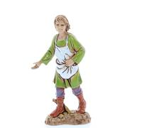 Moranduzzo Sower H 3.54 in for Nativity Scene Scale 1:20 - LIMITED 9 - Unbreakable Figurine, '700 Style, Hand-Painted, Official Product, Made in Italy, Sculptor M. Landi