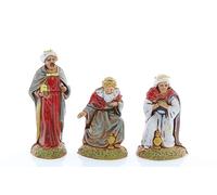 Moranduzzo Three Wise Men Set Suitable for 2.36 inch Crib Scale 1:32 - MINI 6 - Unbreakable Figurine, 1700s Style, Hand-Painted, Sculptor M. Landi, Made in Italy