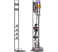 MORANGO Vacuum Cleaner Holder Compatible with Dyson V15 V12 V11 V10 V8 V7 V6 - DC45/ DC35/ DC58/ DC59/ DC62/ DC74- Floor Storage Organizer with Wheels Without Drilling the Wall.