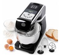 MoraRise 1500W Stand Mixer, 5L Electric Food Mixer with Smart LCD Timer