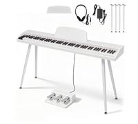 MoraRise 88 Key Digital Piano for Beginner, Electric Keyboard with Bluetooth MIDI, 800 Tones & 600 Rhythms, 80 Demos