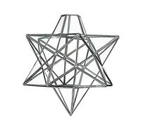 Moravian Star Clear Glass Chrome Ceiling Light Shade Pendant