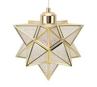 Moravian Star Pendant Light, Star Decorative Pendant Light, Bulb Decorative Clear Lampshade Ceiling Hanging Lamp for Living Room Bedroom, Hallway, Glam, Office, Living Room,